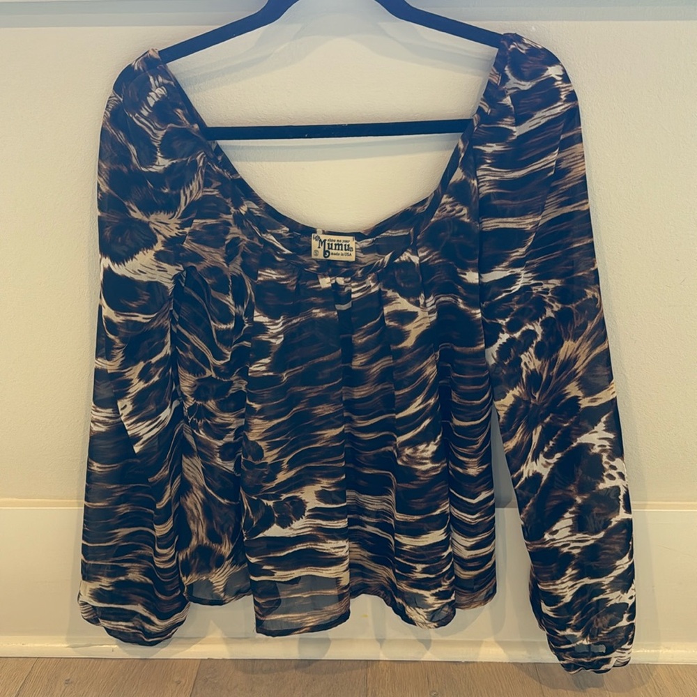 Show Me Your Mumu sheer top